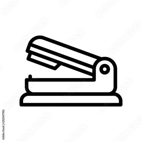 Stapler vector, Back to school line design icon
