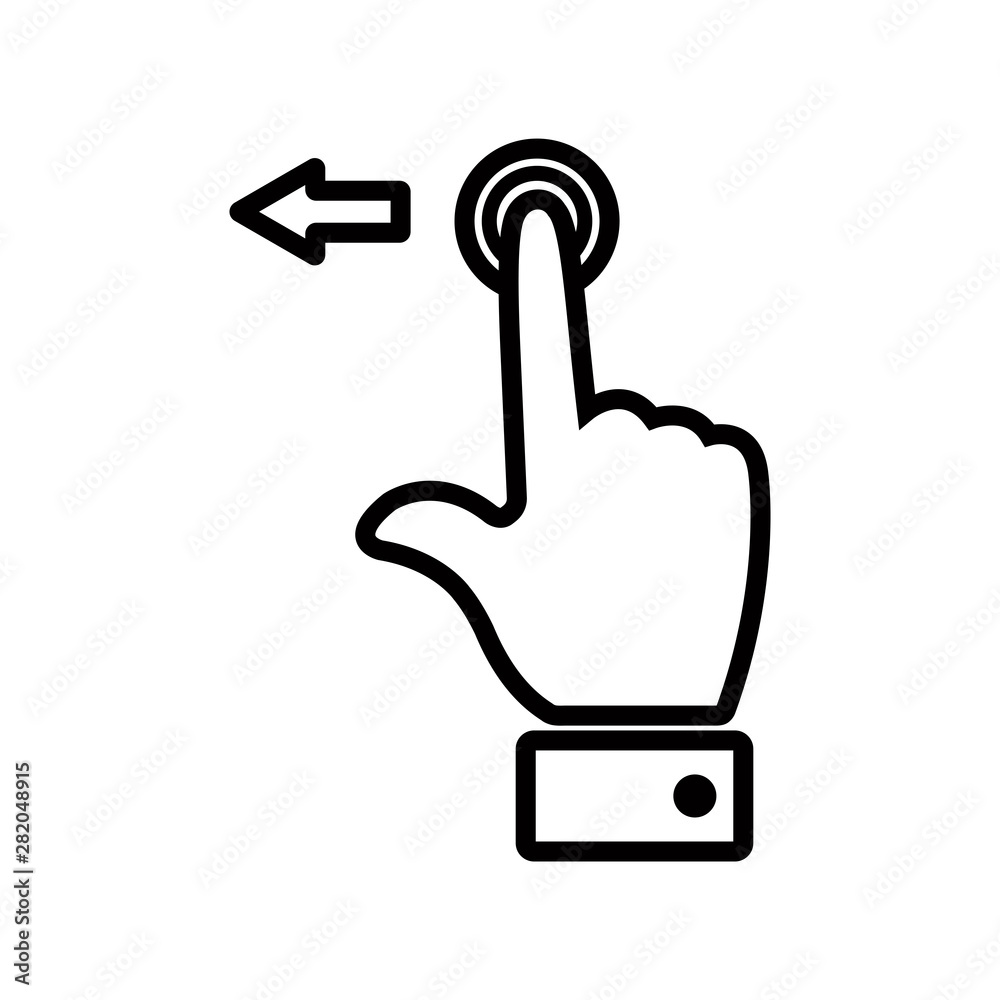 gesture - touch screen icon vector design template gesture - touch screen icon vector design template