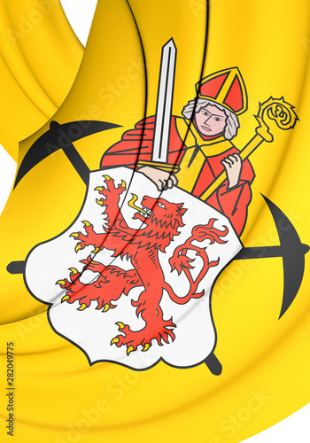 3D Kerkrade coat of arms (Limburg), Netherlands. 3D Illustration. photo