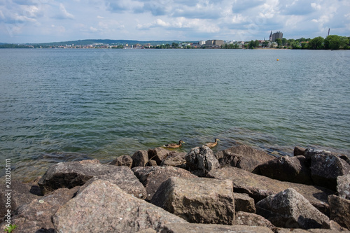 Tranquil view over the Lake Vättern, Sweden