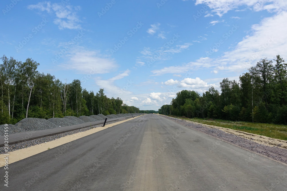 New multi-lane highway under construction.