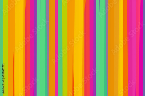 parallel bright stripes pattern vertical yellow orange pink mint art design basis background