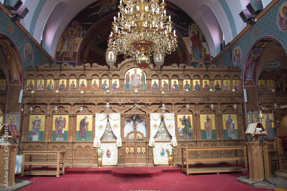 Obraz premium Saint George Church on Paralimni, Cyprus on June 12, 2018.