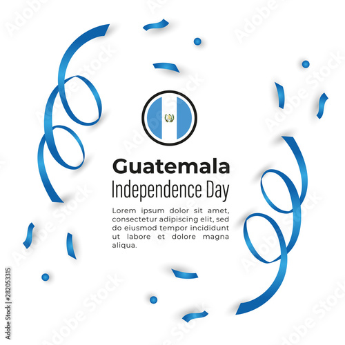 Happy Republic of Guatemala Independence Day Vector Design Template Illustration 