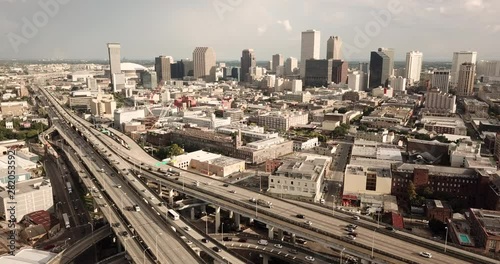 Wallpaper Mural Commuters Travel Multiple Lane Highways around New Orleans Louisiana Torontodigital.ca