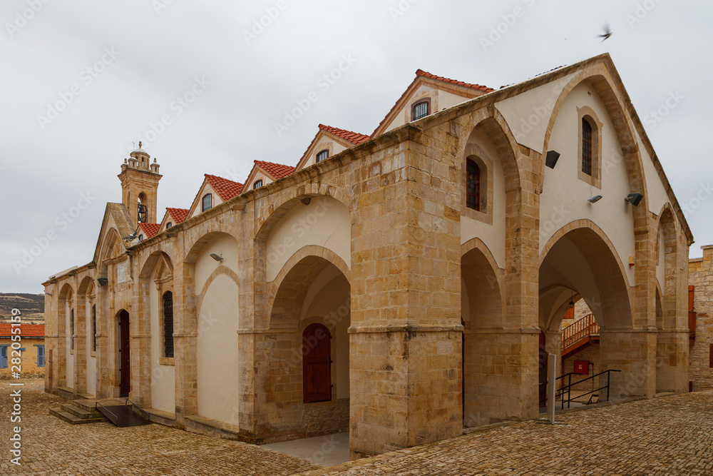 Fototapeta premium Timios Stavros orthodox monastery in Omodos village on Cyprus
