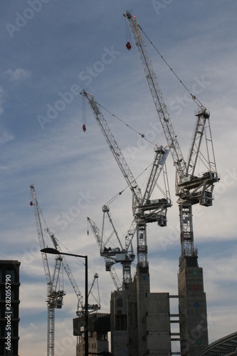 Baukräne in London
