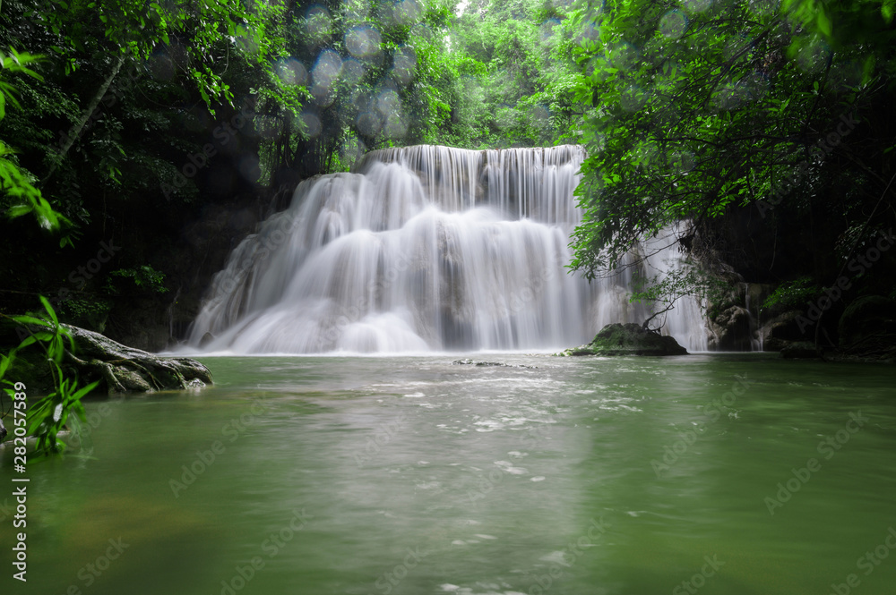 Waterfall that is a layer in Thailand