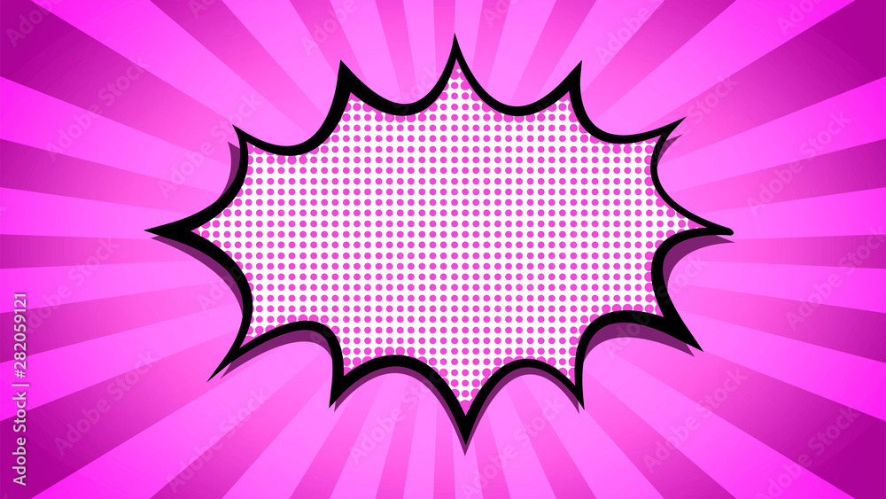 Fototapeta premium bright and rich background in pop art style