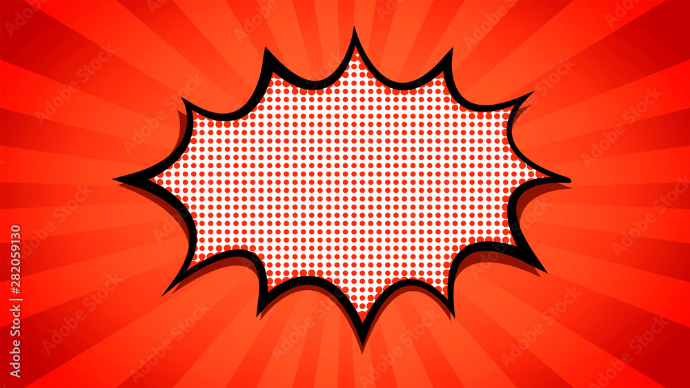 bright and rich background in pop art style