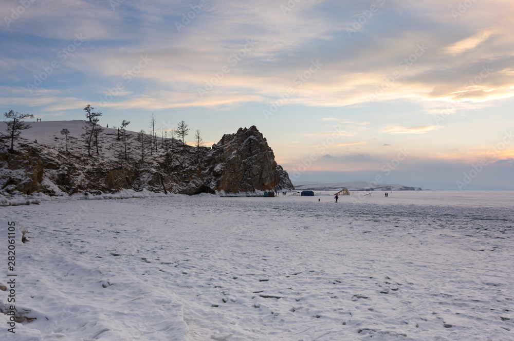 Lake Baikal in winter