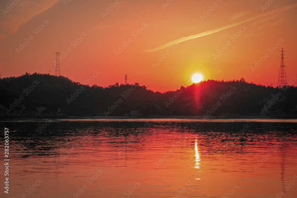 Naklejka premium 夕焼け空