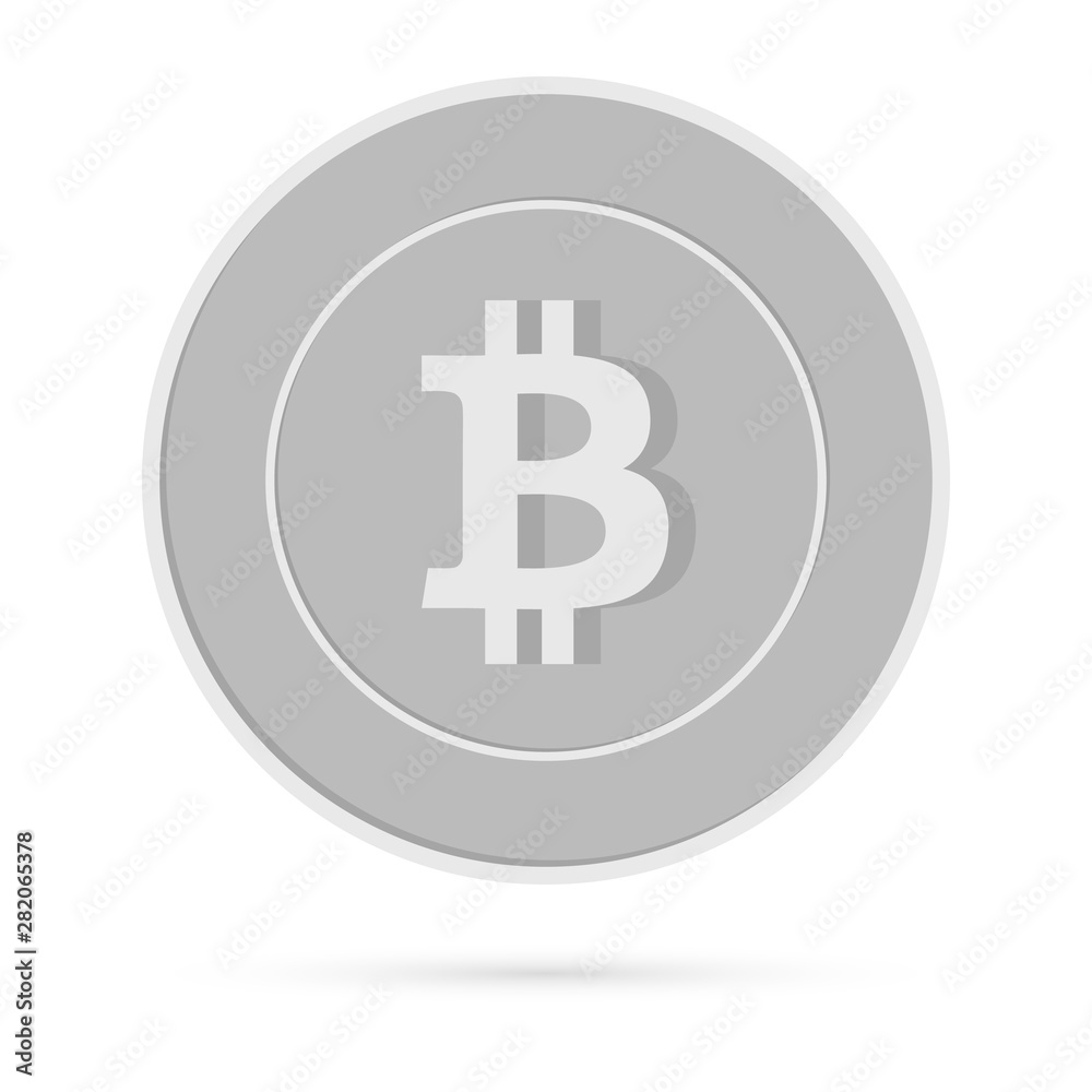 Bitcoin, internet currency coin isolated on white Bitcoin, internet currency coin isolated on white