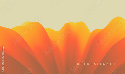 Abstract leaf texture. Floral background. Vector illustration with dynamic effect.