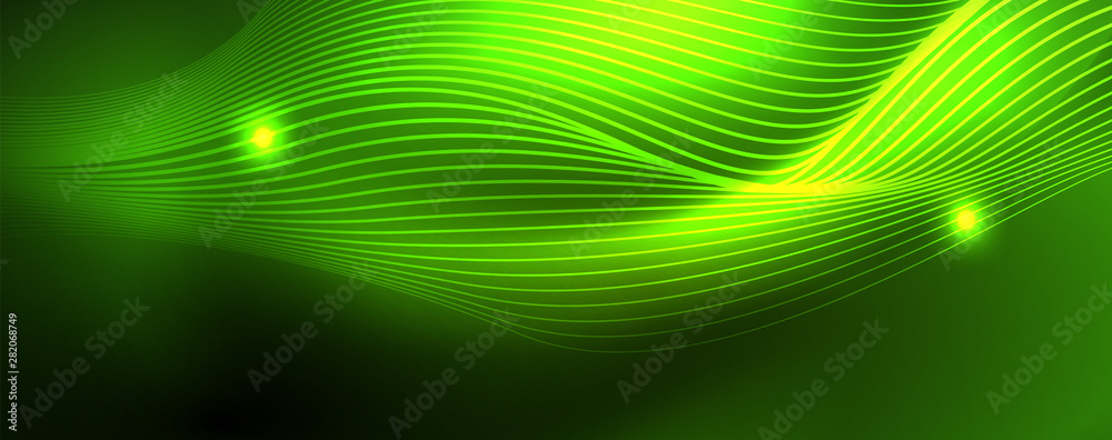 Shiny neon vector wave line abstract background, motion concept Shiny neon vector wave line abstract background, motion concept