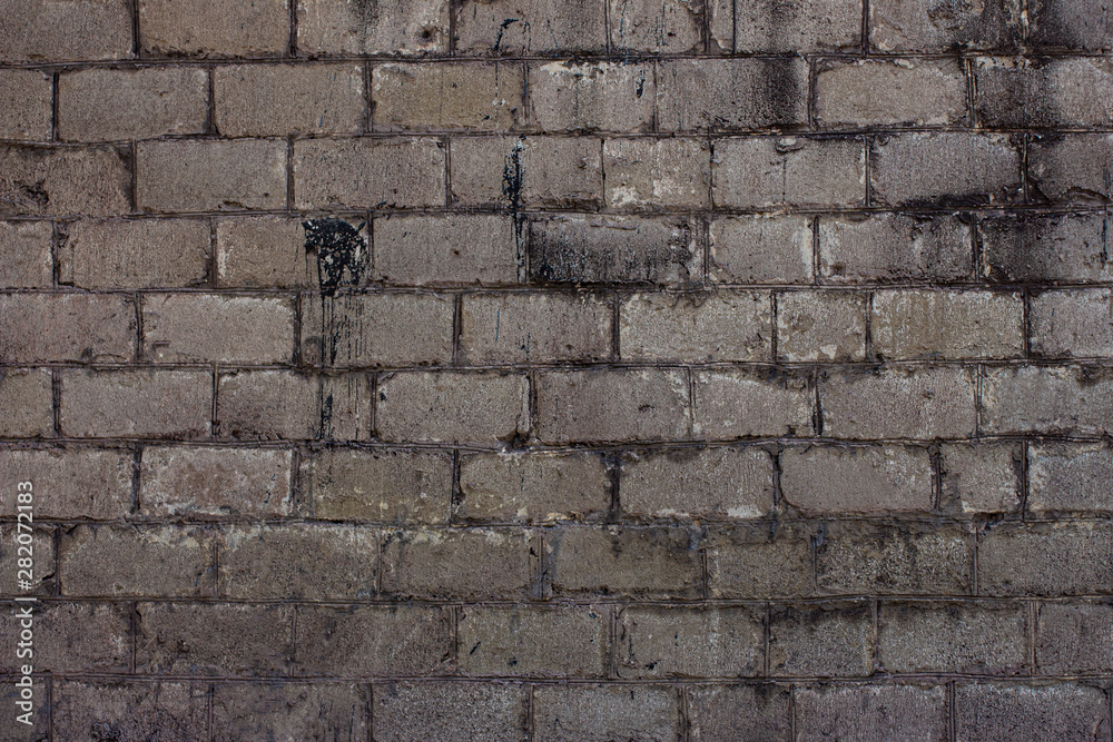 Gray cinder block wall for background use. Gray cinder block wall for background use.