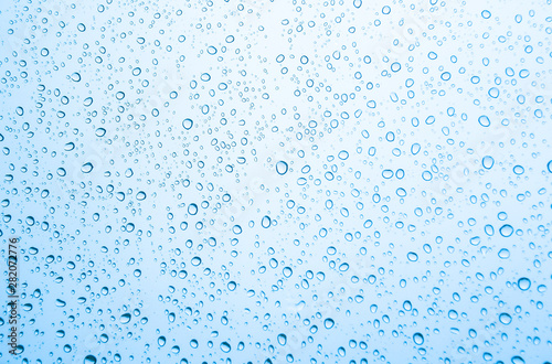 Water drops on glass  rain drop