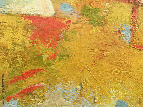 Fotografia Autumn abstract background in impasto style