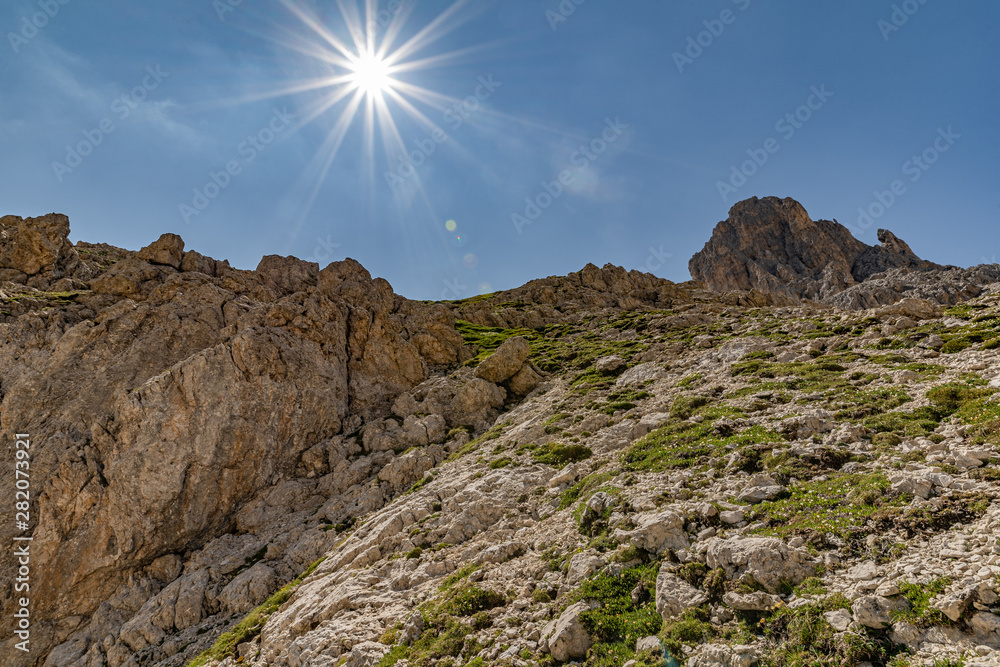 Fototapeta premium Vajolonpass - Rotwand - Dolomiten