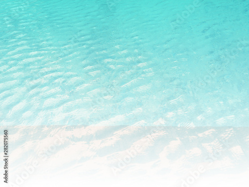 Blurred water surface.Abstract close up blue water background.