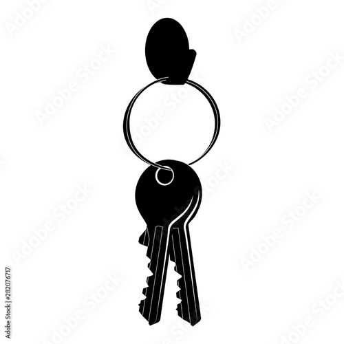 Keys on the hanger, at the door, so as not to forget when you leave the house