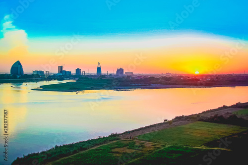 Sudan, Khartoum, Panorama photo