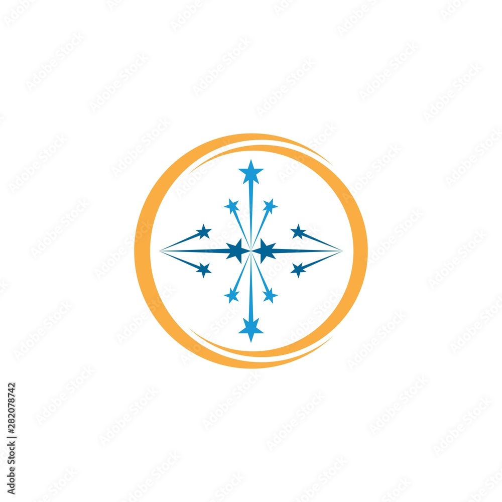 Star icon Template vector illustration design