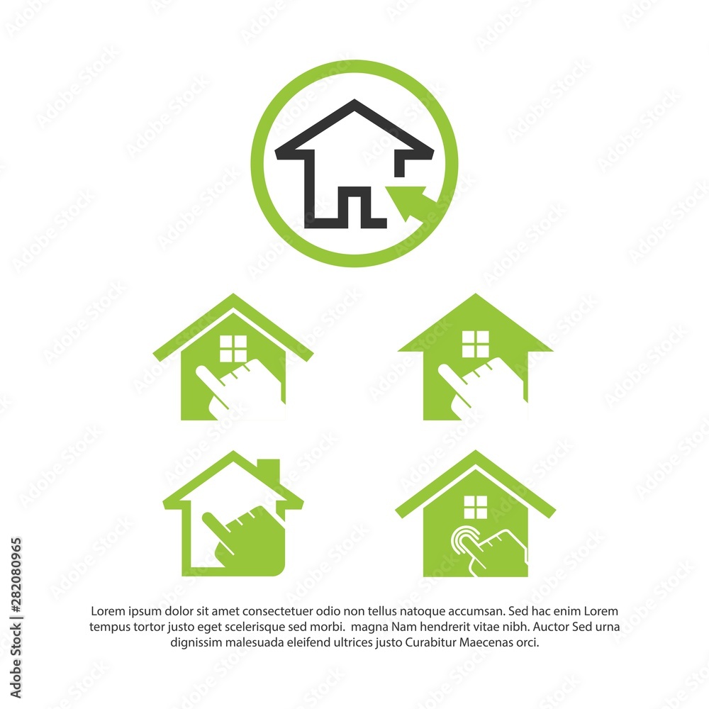 house icon vector with a modern style house icon vector with a modern style
