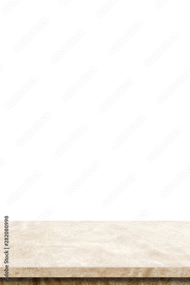 Empty brown cement stone table isolated on white background, banner, Stone cement concrete table top, shelf, counter design for food, product display montage backdrop, template Empty brown cement stone table isolated on white background, banner, Stone cement concrete table top, shelf, counter design for food, product display montage backdrop, template