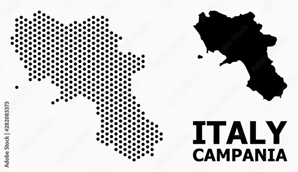 Pixelated Pattern Map of Campania Region