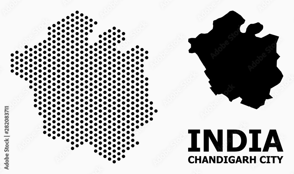 Pixel Pattern Map of Chandigarh City