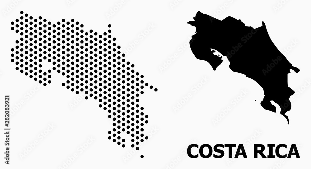 Pixel Pattern Map of Costa Rica