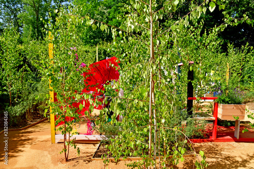 Chaumont sur Loire; France - june 29 2019: the international festival of gardens photo