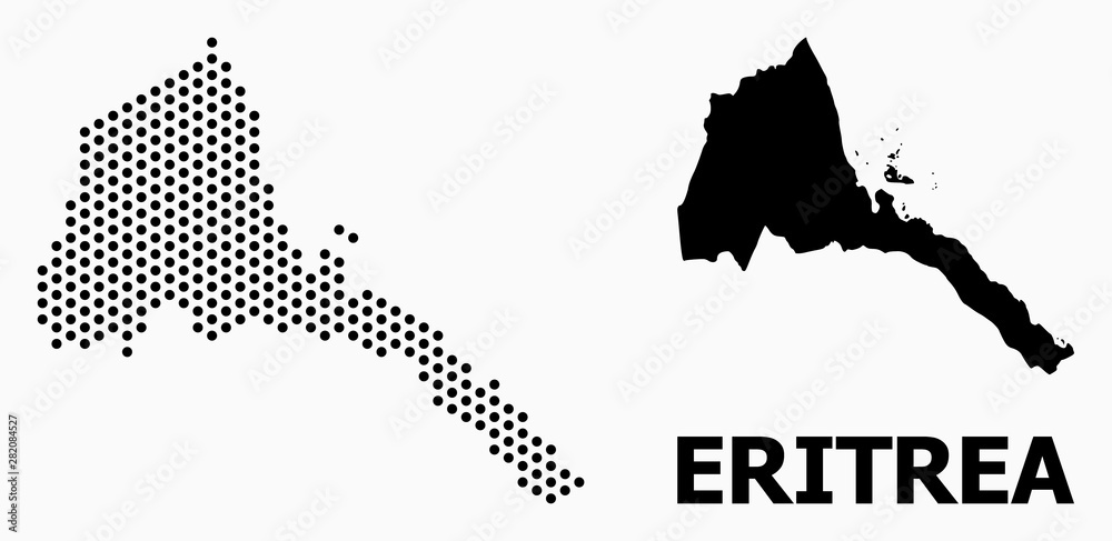 Dot Pattern Map of Eritrea