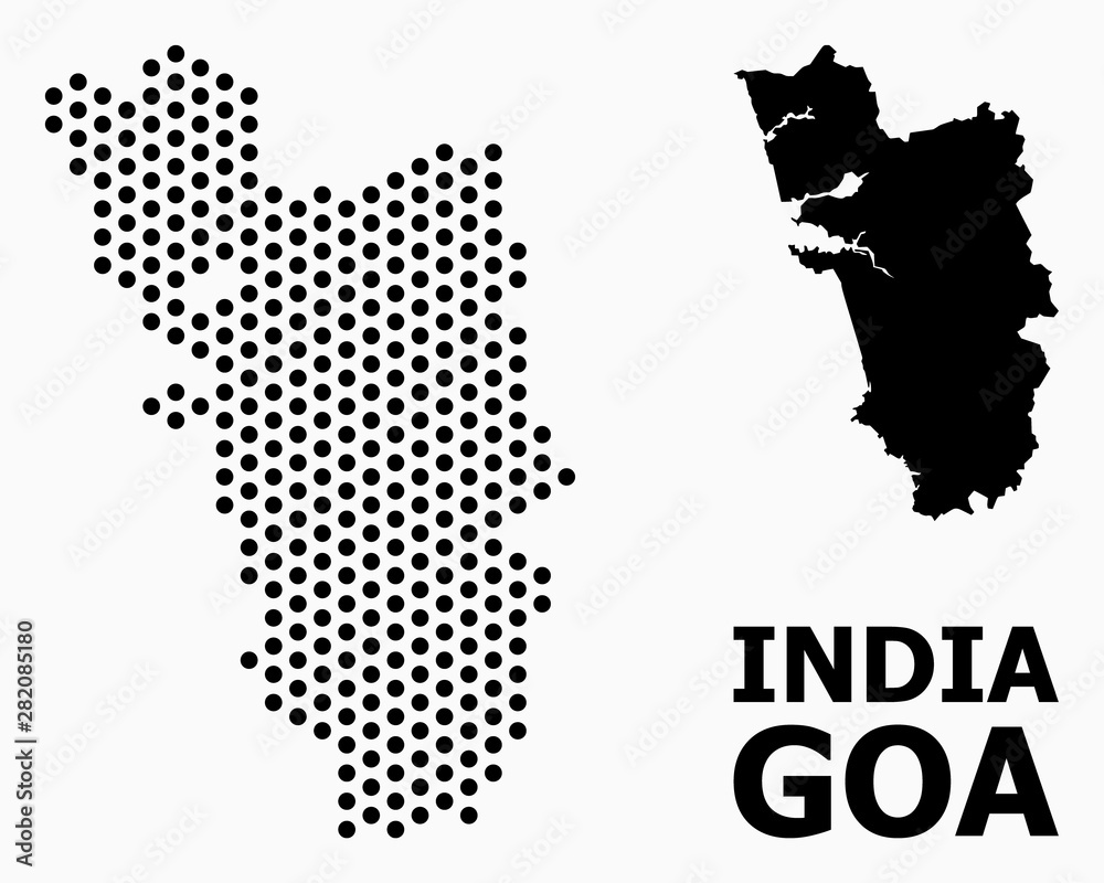 Dot Pattern Map of Goa State