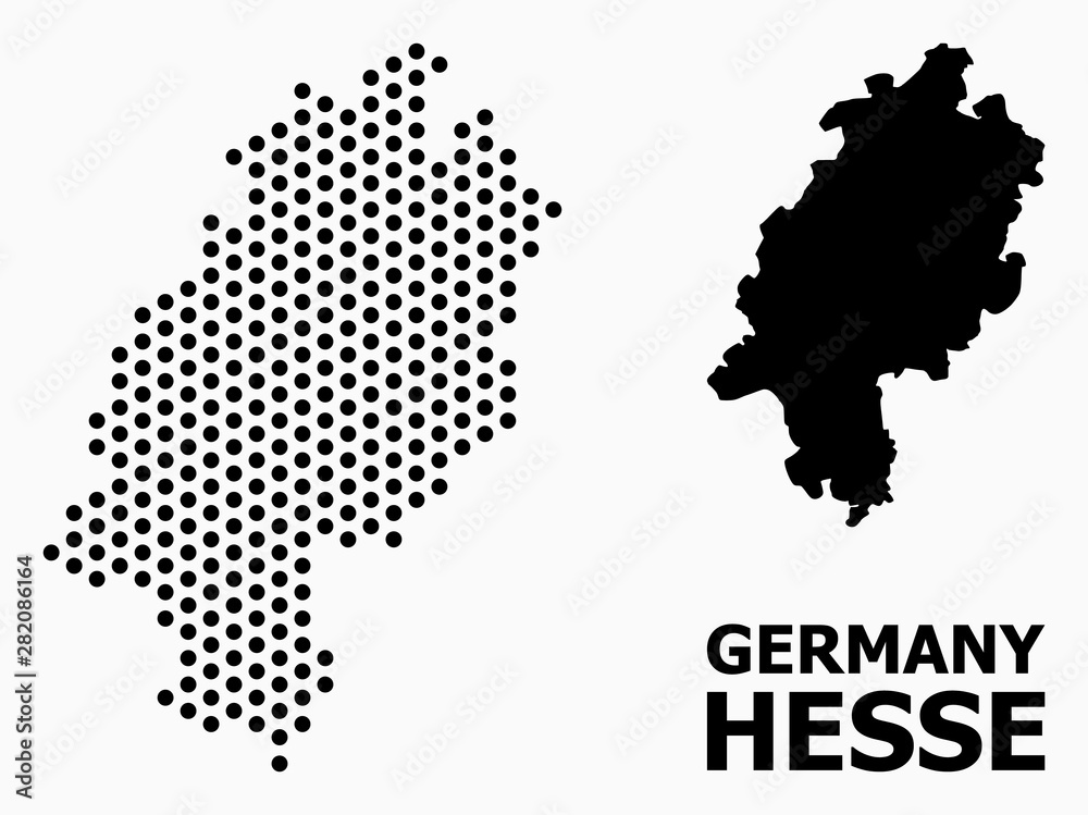 Dotted Pattern Map of Hesse State
