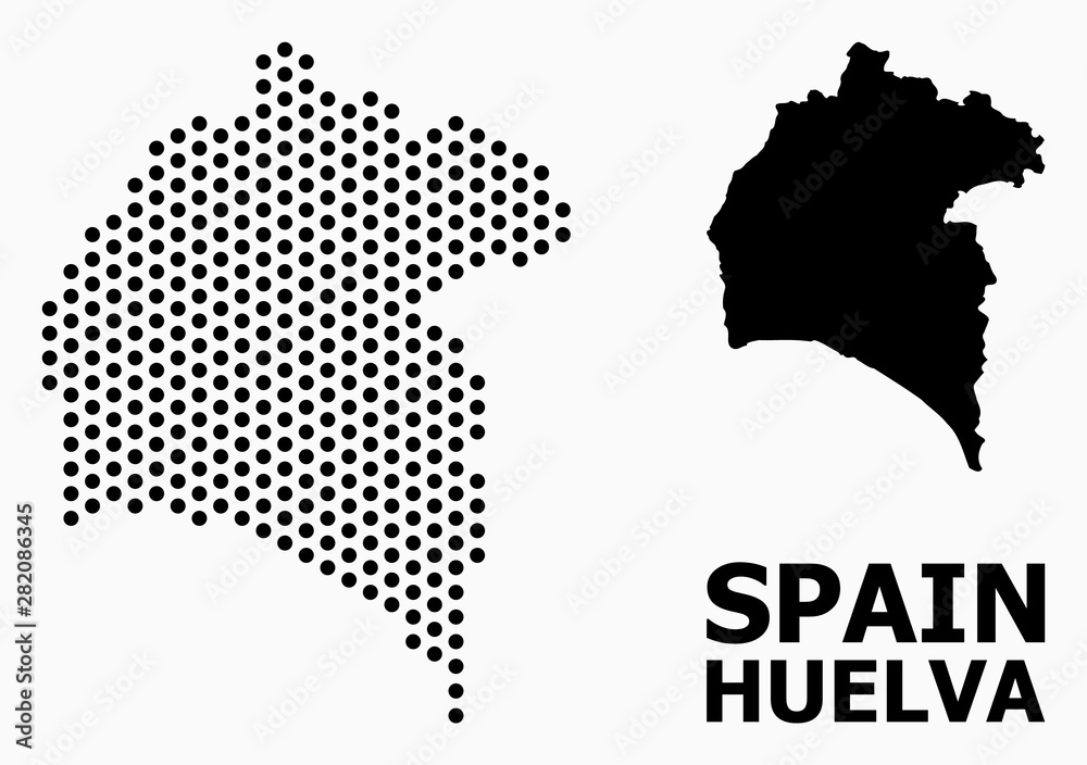 Dot Pattern Map of Huelva Province