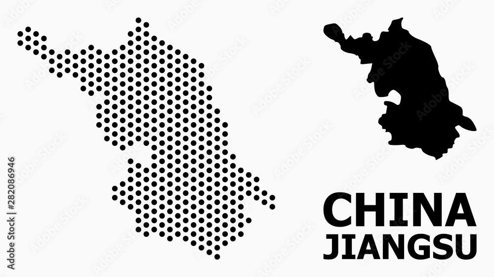 Pixelated Pattern Map of Jiangsu Province