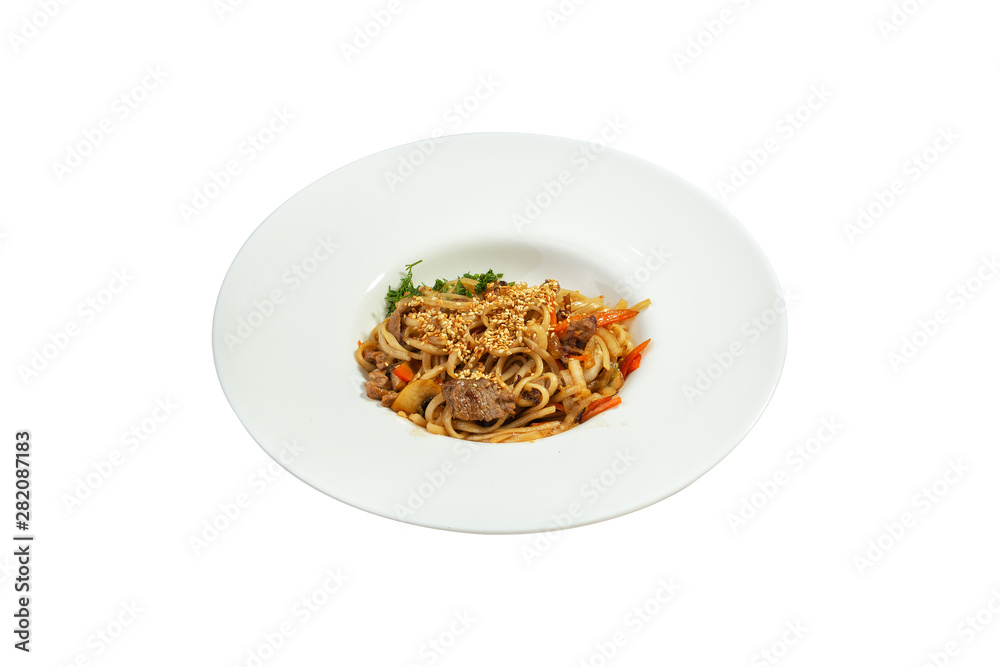 Pasta on the white background Pasta on the white background