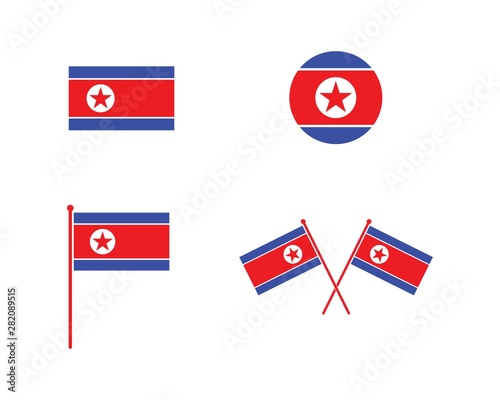north korean flag icon logo vector Free Download north korean flag icon logo vector - GFXLoad