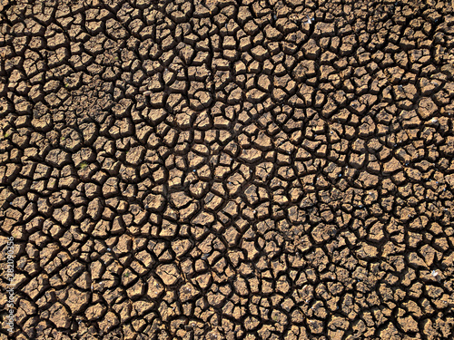 Dry soil, cracked soil, surface dirt