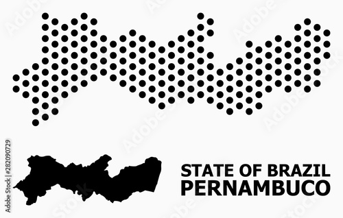 Dot Pattern Map of Pernambuco State