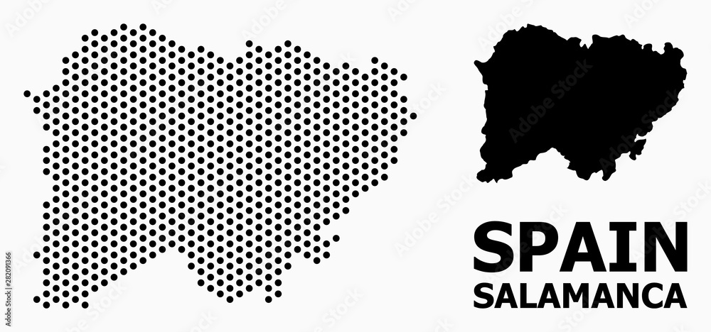 Pixelated Pattern Map of Salamanca Province