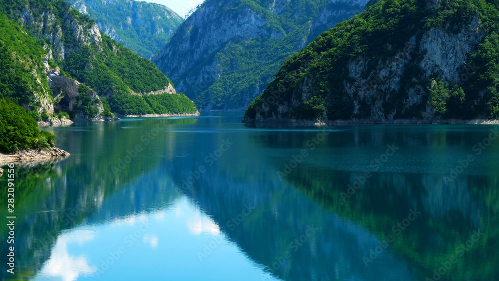 Montenegro, Tara turquoise river and forest
