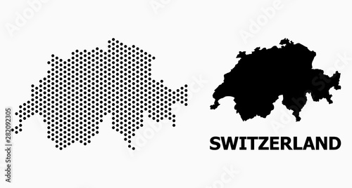 Pixel Pattern Map of Switzerland