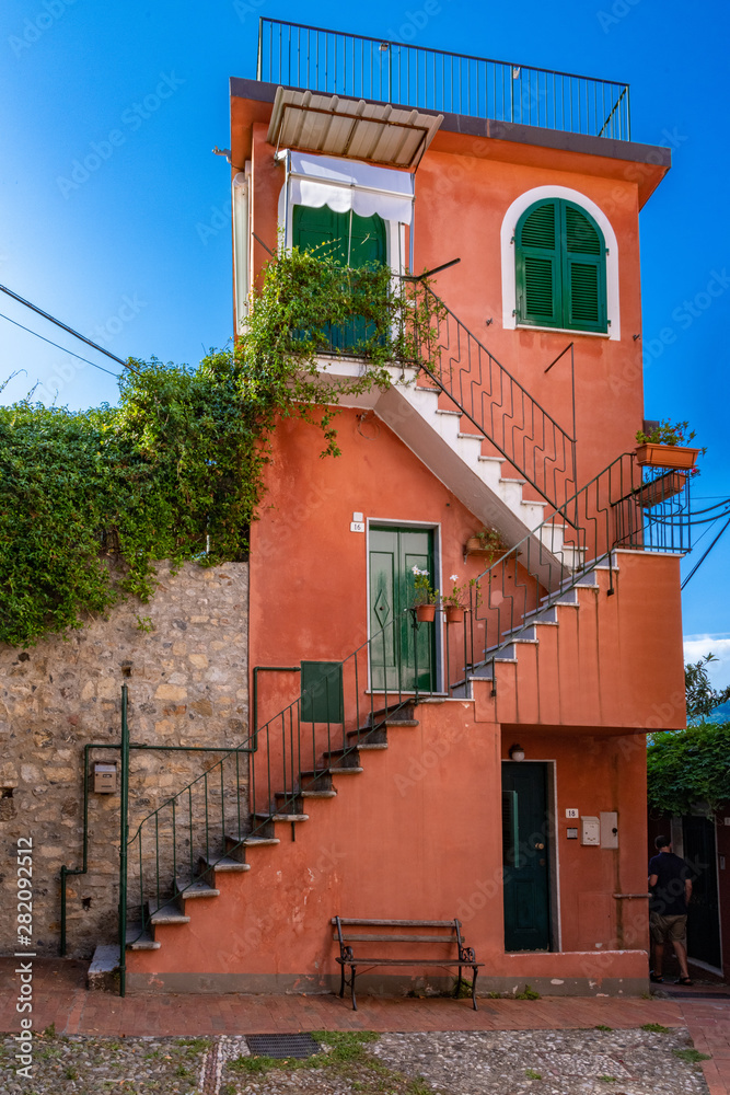 houses in old town of Lerici