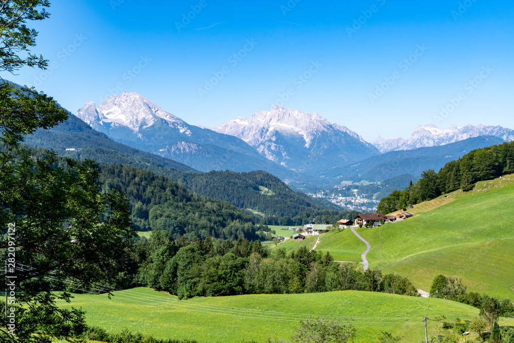 Rolling hill of Berchtesgaden National Park in Bavaria, Germany Europe in the summer of 2019
