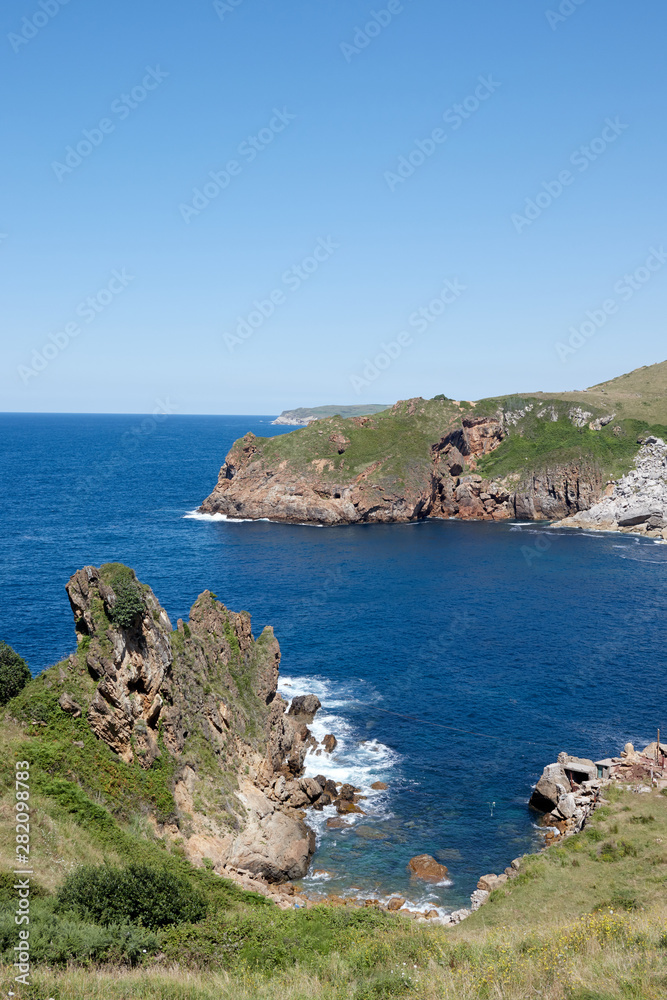 Puerto Calderon cliff in Cantabria, Spain