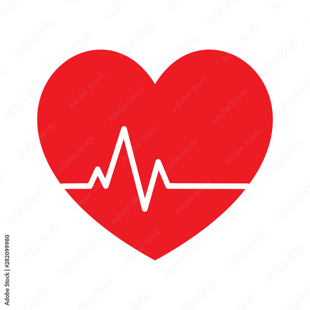 heart beat pulse flat icon for medical apps nd websites heart beat pulse flat icon for medical apps nd websites