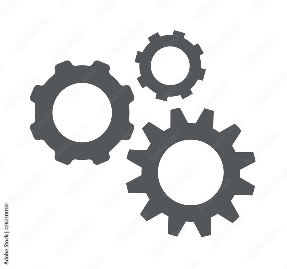 gears isolated on white background